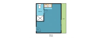 0x1a Floor Plan at Sedona Apartments, Washington, 98115