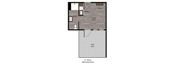 0x1a Floor Plan at Sedona Apartments, Seattle, WA