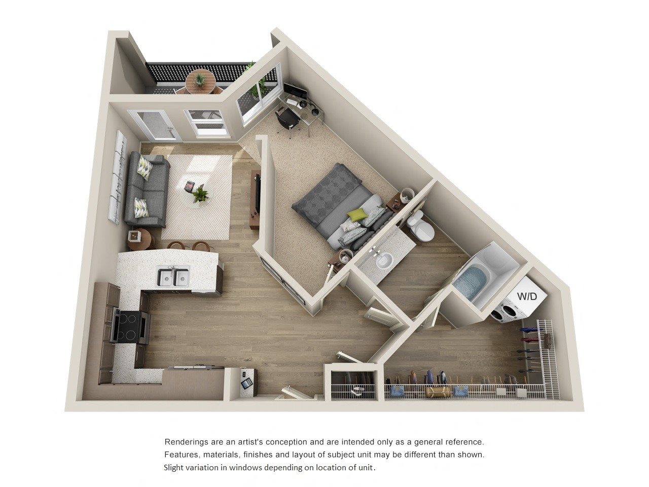 BDX at Capital Village | Studio S2 Floor Pla Studios available at BDX at Capital Village in Rancho Cordova, CA