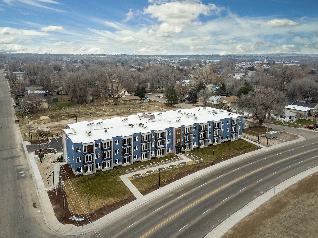 Aerial view of Colorado Gardens