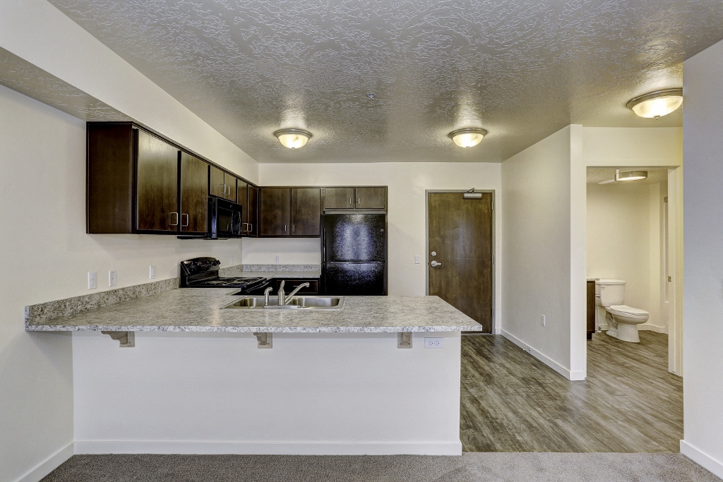 Kitchen and bathroom