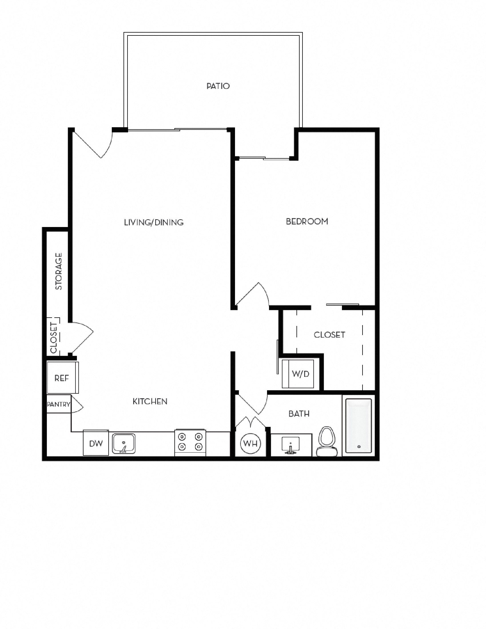 1 Bed C Floor Plan 5