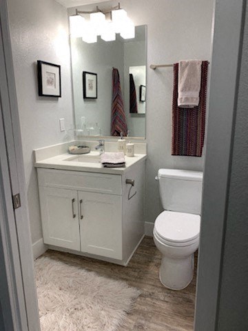a bathroom with a toilet and a sink and a mirror