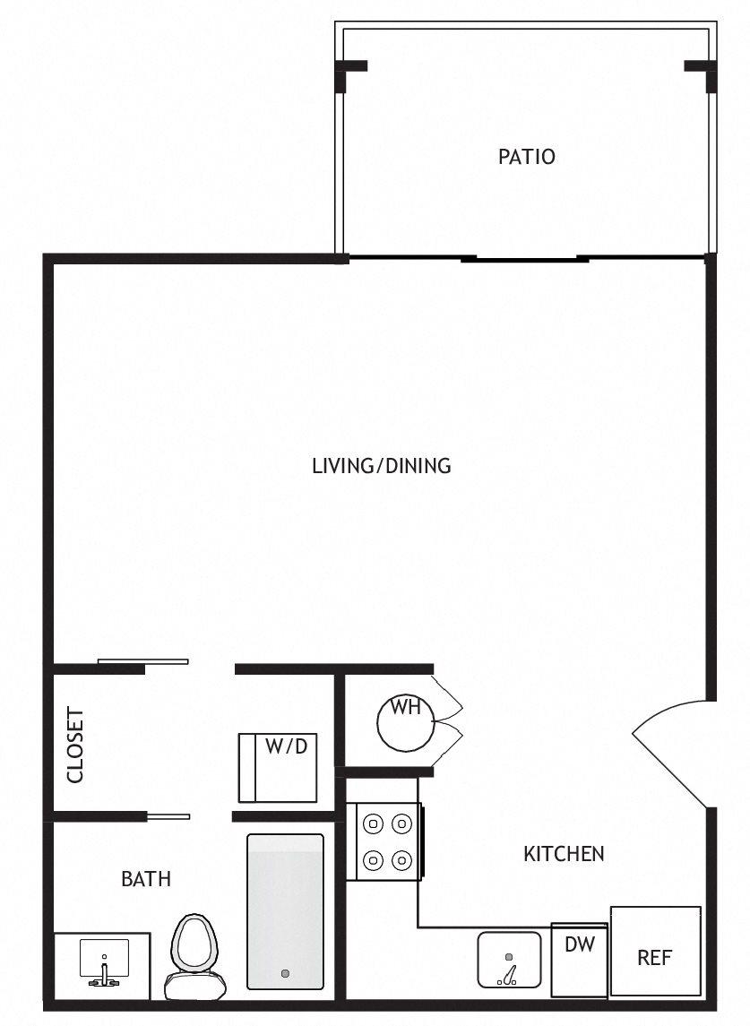 Studio Floor Plan 1