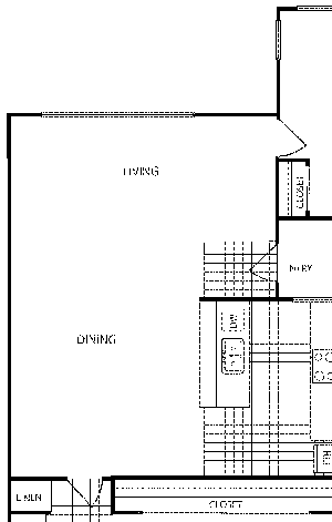 One bedroom floor plan