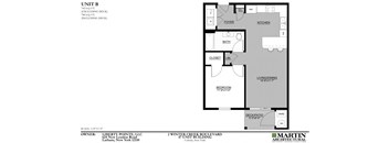 1 Bedroom, 1 Bathroom - B