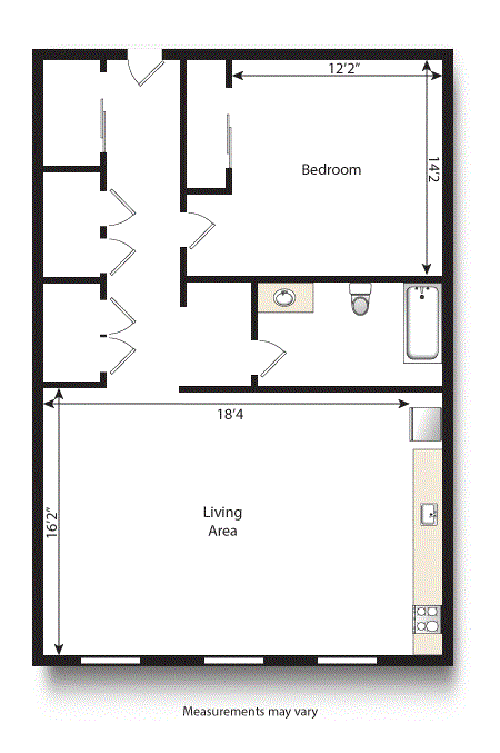 1 bed
