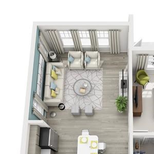 1 Bed 1 Bath Allure Floor Plan 1 Bed 1 Bath Allure Floor Plan at Altis Shingle Creek, Kissimmee, FL