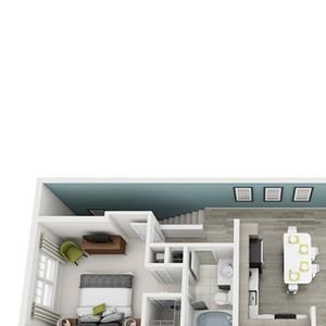 1 Bed 1 Bath Ambiance Floor Plan 1 Bed 1 Bath Ambiance Floor Plan at Altis Shingle Creek, Kissimmee, 34746