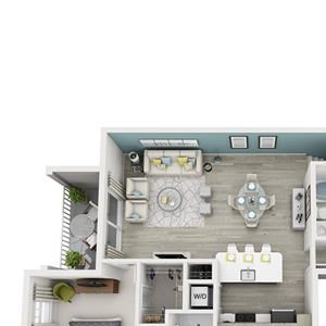 2 Bed 2 Bath Elate Floor Plan 2 Bed 2 Bath Elate Floor Plan at Altis Shingle Creek, Florida, 34746