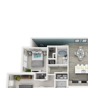 2 Bed 2 Bath Excite Floor Plan 2 Bed 2 Bath Excite Floor Plan at Altis Shingle Creek, Kissimmee, FL