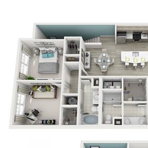 3 Bed 2 Bath Radiant (Garage) Floor Plan 3 Bed 2 Bath Radiant (Garage) Floor Plan at Altis Shingle Creek, Kissimmee