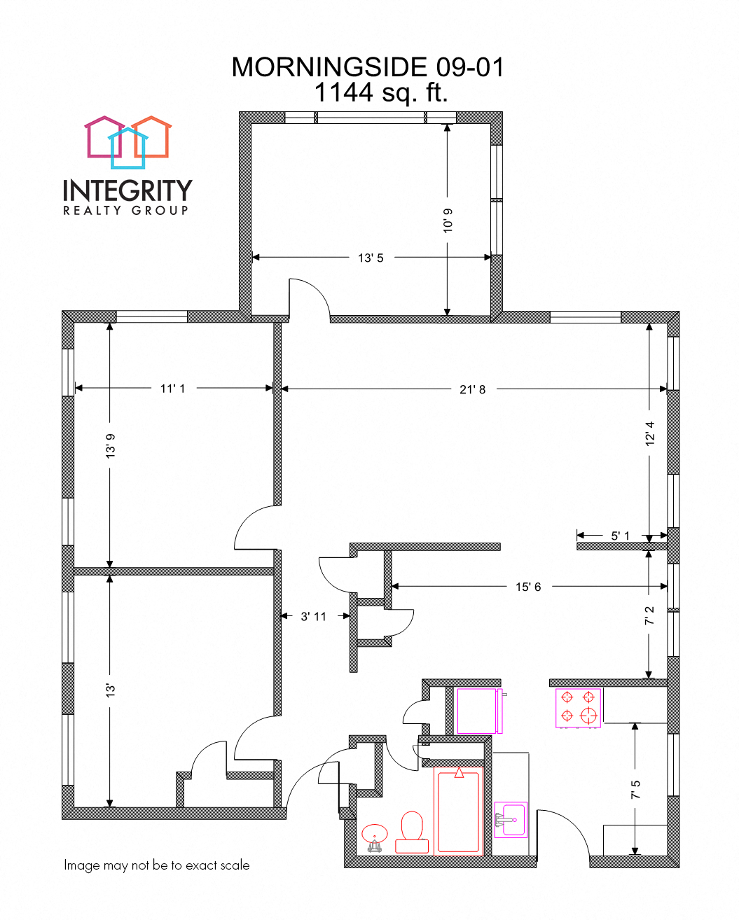 2 Bedroom 1 Bath