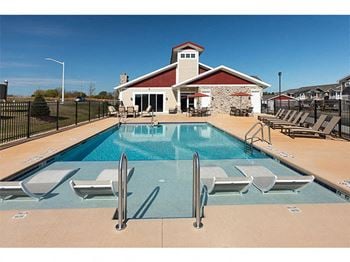 Lounge Swimming Pools With Cabana at Cedar Place Apartments, Cedarburg, 53012