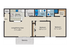 2 bedroom 2 bath B