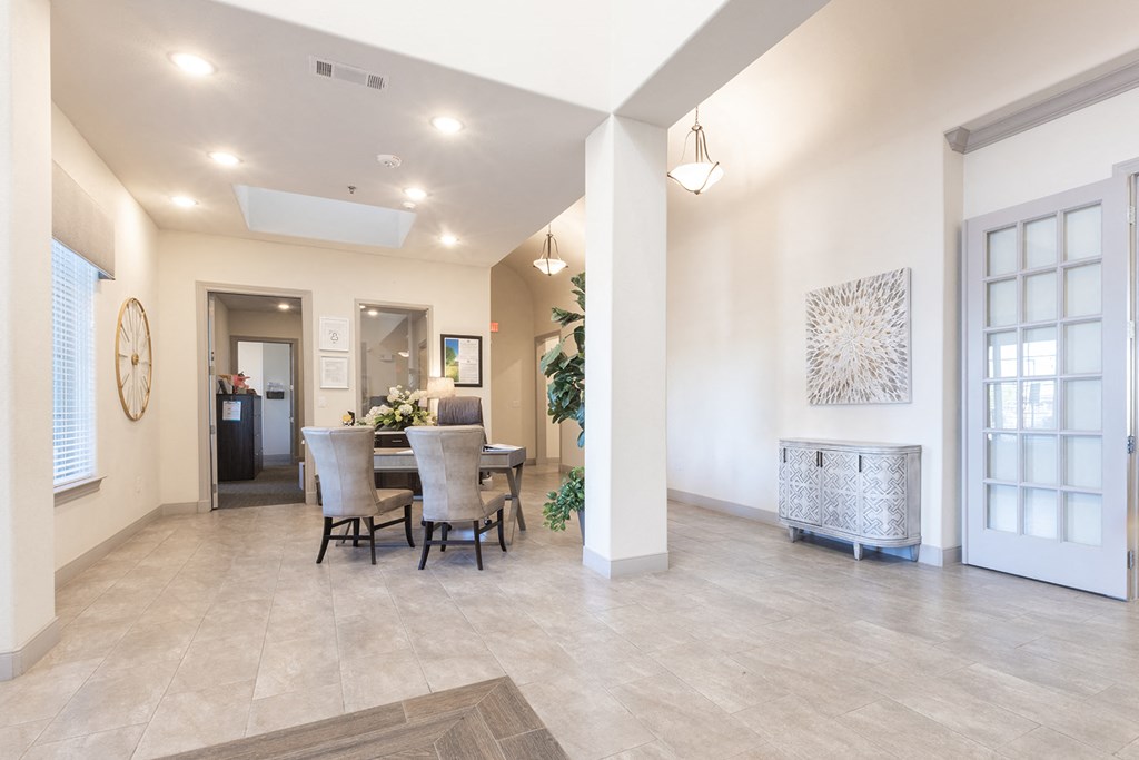 the dining room is open to the kitchen and living room
