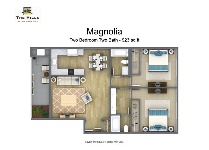 Two Bedroom Two Bathroom