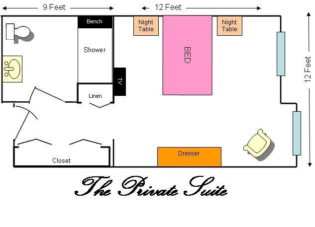 The Private Suite Floor Plan The Private Suite Floor Plan at Savannah Court of St Cloud, St Cloud, FL