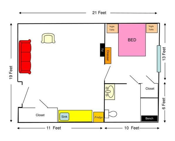 One Bedroom Deluxe Floor Plan One Bedroom Deluxe Floor Plan at Savannah Grand of Columbus, Georgia