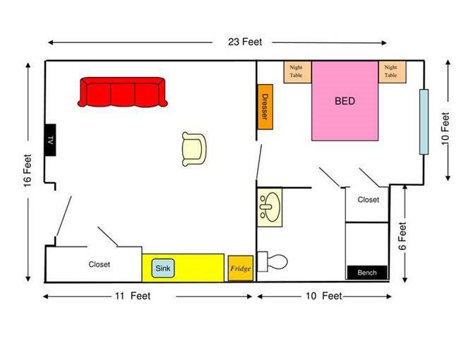 One Bedroom Floor Plan One Bedroom Floor Plan at Savannah Grand of Columbus, Georgia, 31909