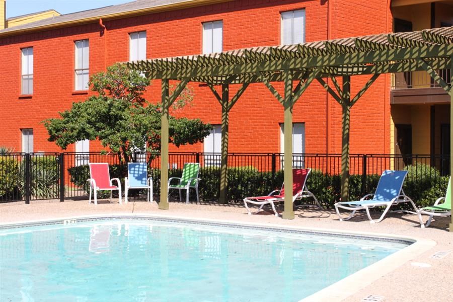 Pool Side Relaxing Area at Casa Del Sol, Houston, 77099
