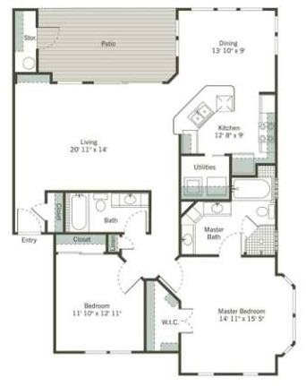 2B3 - GARDENS Floor Plan 11