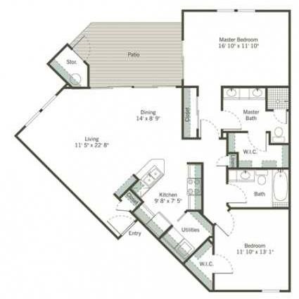 2B - GARDENS Floor Plan 10