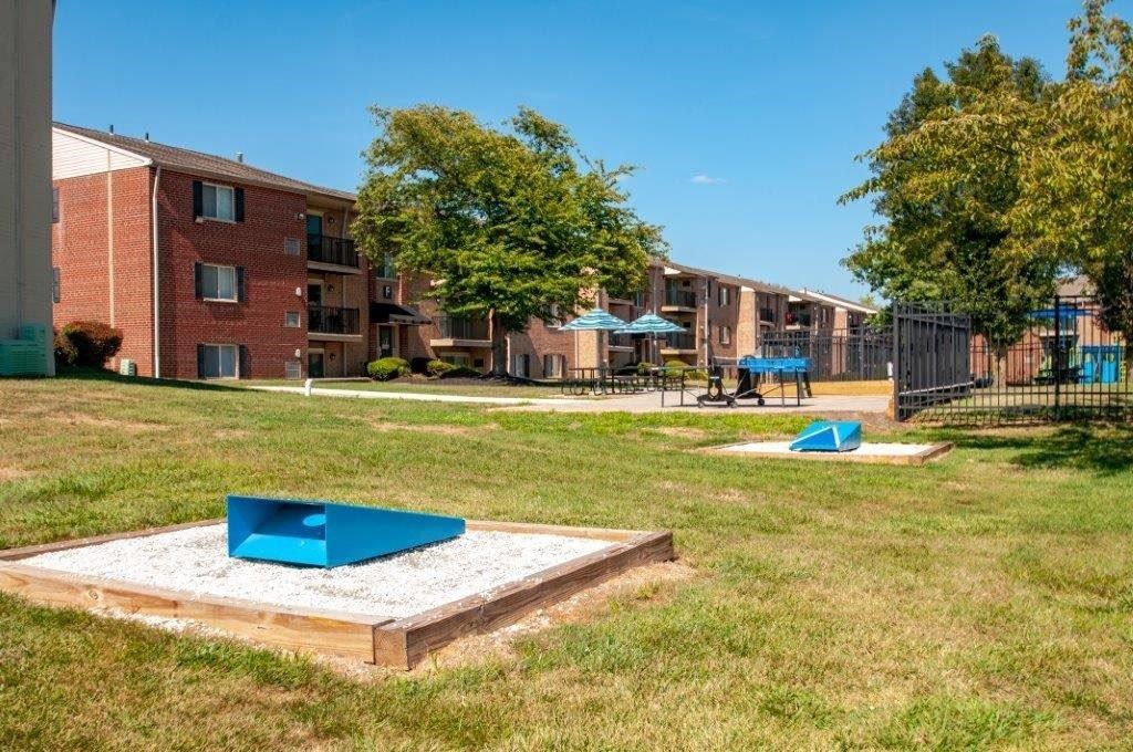 our apartments have a playground and a picnic area