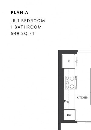One Bedroom Floor Plan