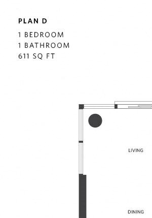 One Bedroom Floor Plan