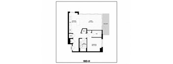 1 Bed/1 Bath-H