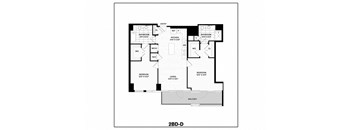 2 Bed/2 Bath-D