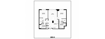 2 Bed/2 Bath-H