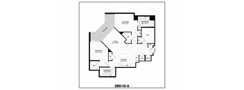 2 Bed/2 Bath Den-A
