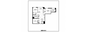 2 Bed/2 Bath Den-C
