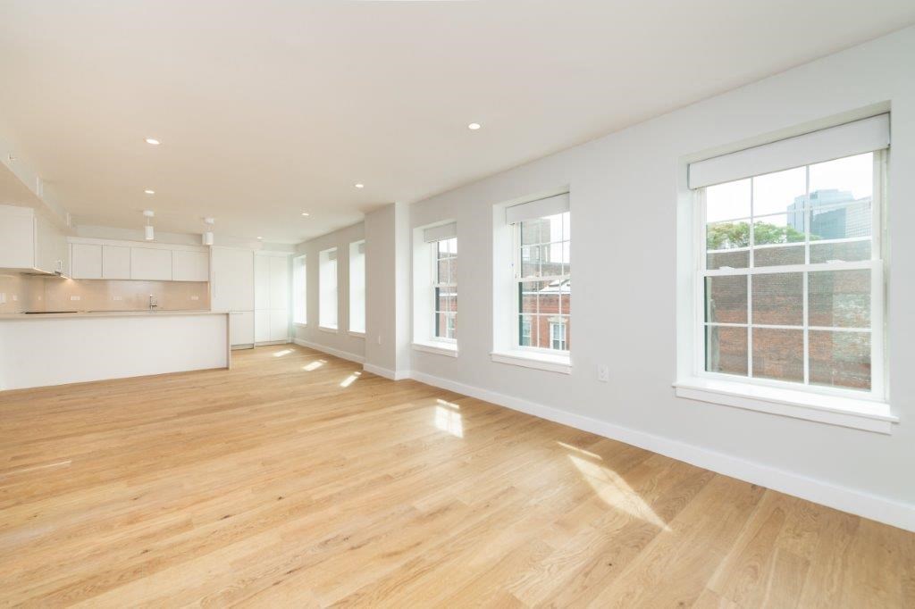 living room and kitchen