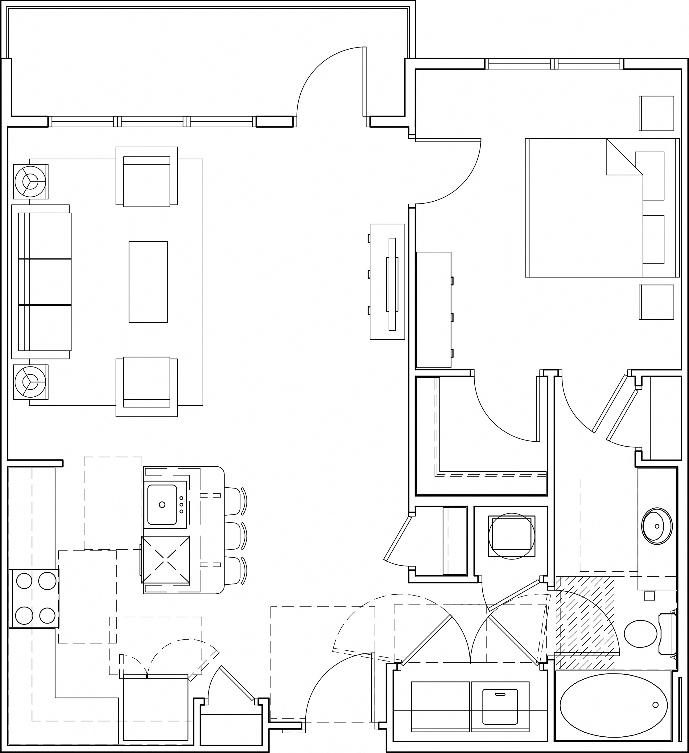 Floor Plans of 616 at the Village in Raleigh, NC