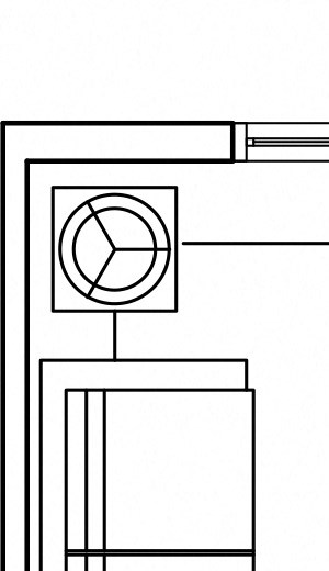 616 at the village two bedroom floor plan