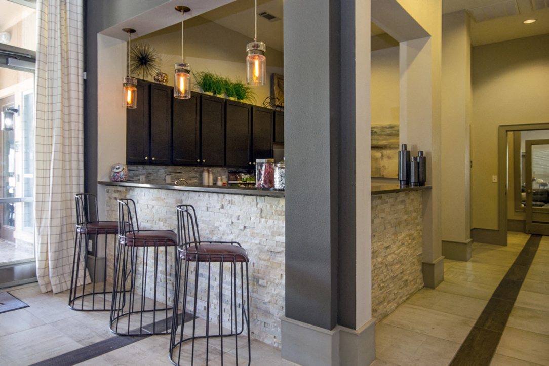 Clubhouse Kitchen at Atria Apartments in Tulsa, OK