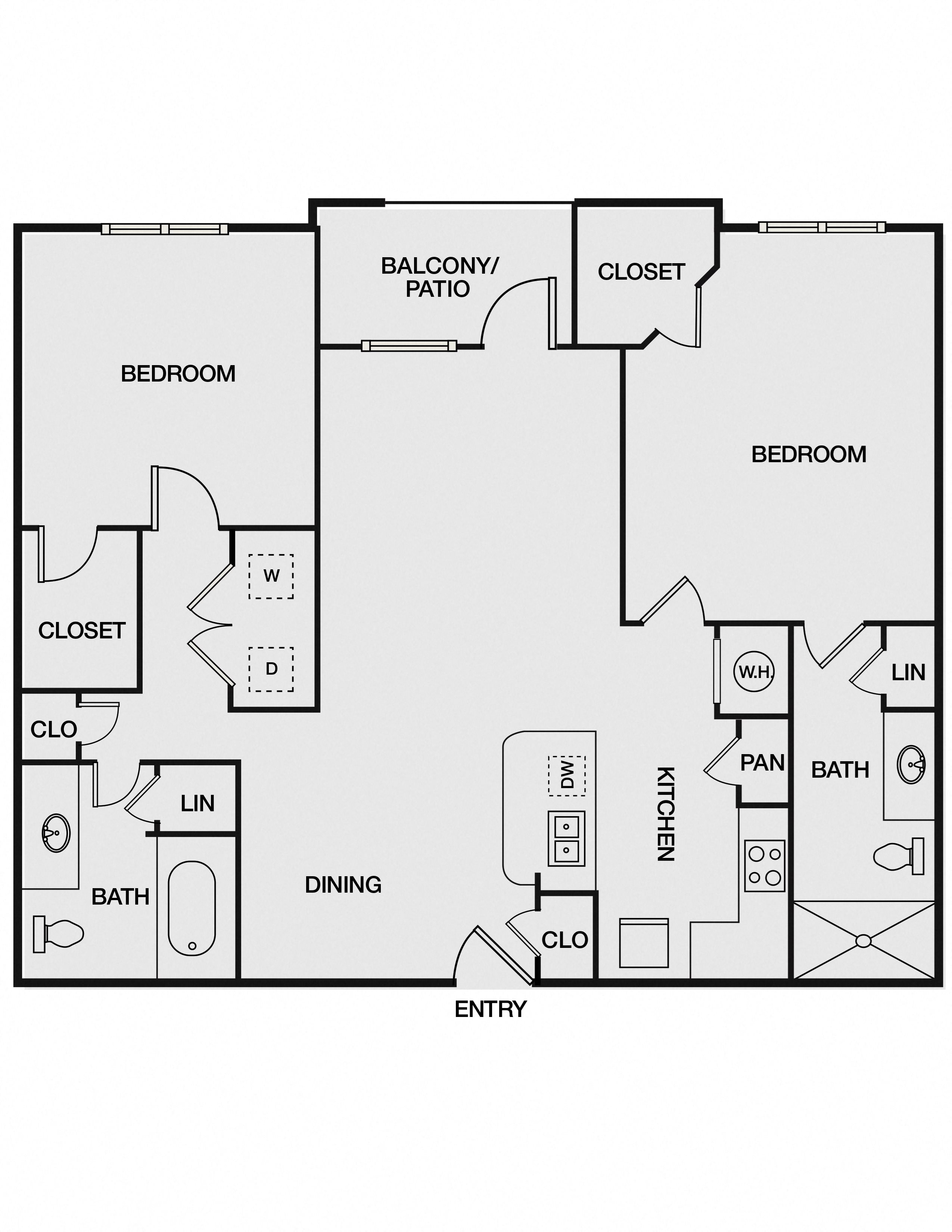 Floor Plans of Atria Apartment Homes in Tulsa, OK
