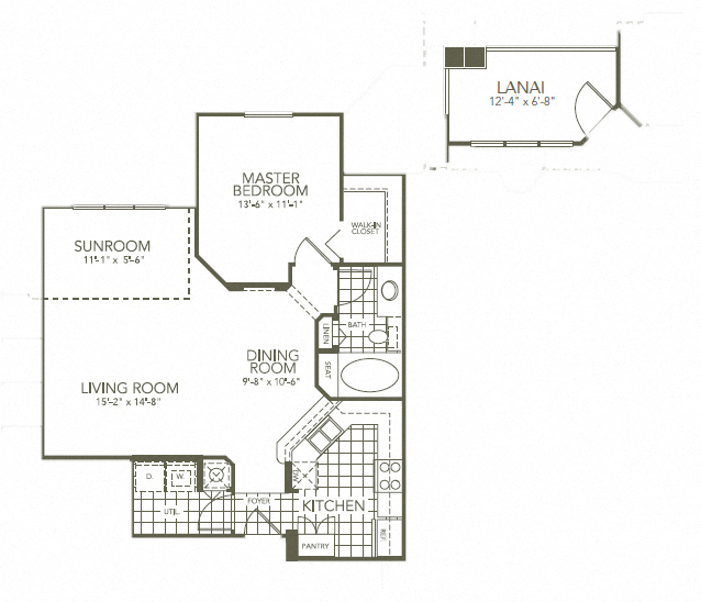 Magnolia 1Bed_1Bath at The Palms Club Orlando Apartments, Florida, 32811-2402