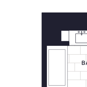 Lincoln Common Vine (C6) One Bedroom Floor Plan