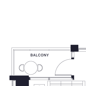 Lincoln Common Chalmers Two Bedroom Floor Plan