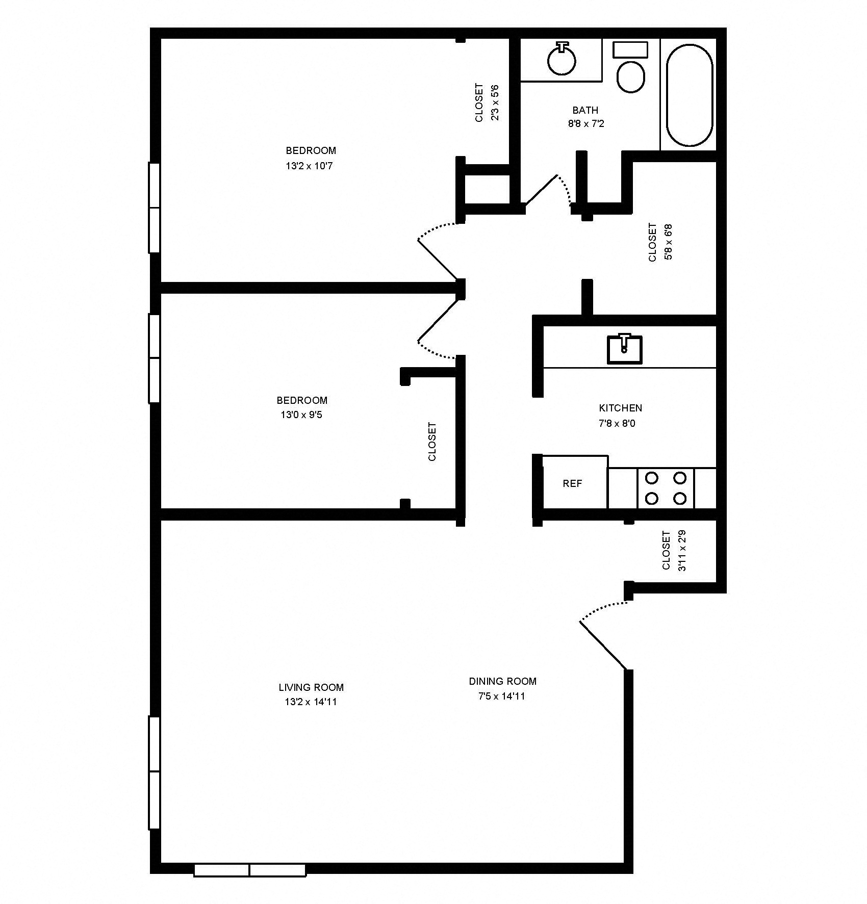 WARREN CLUB TWO BEDROOM