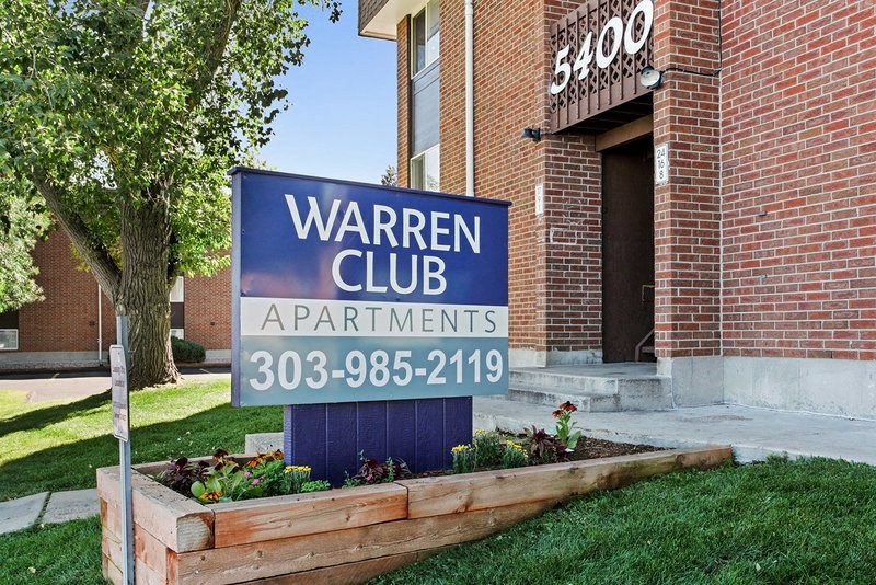 Property Signage at Warren Club, Denver, CO