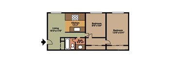 TWO BEDROOM - GOLDEN ARMS