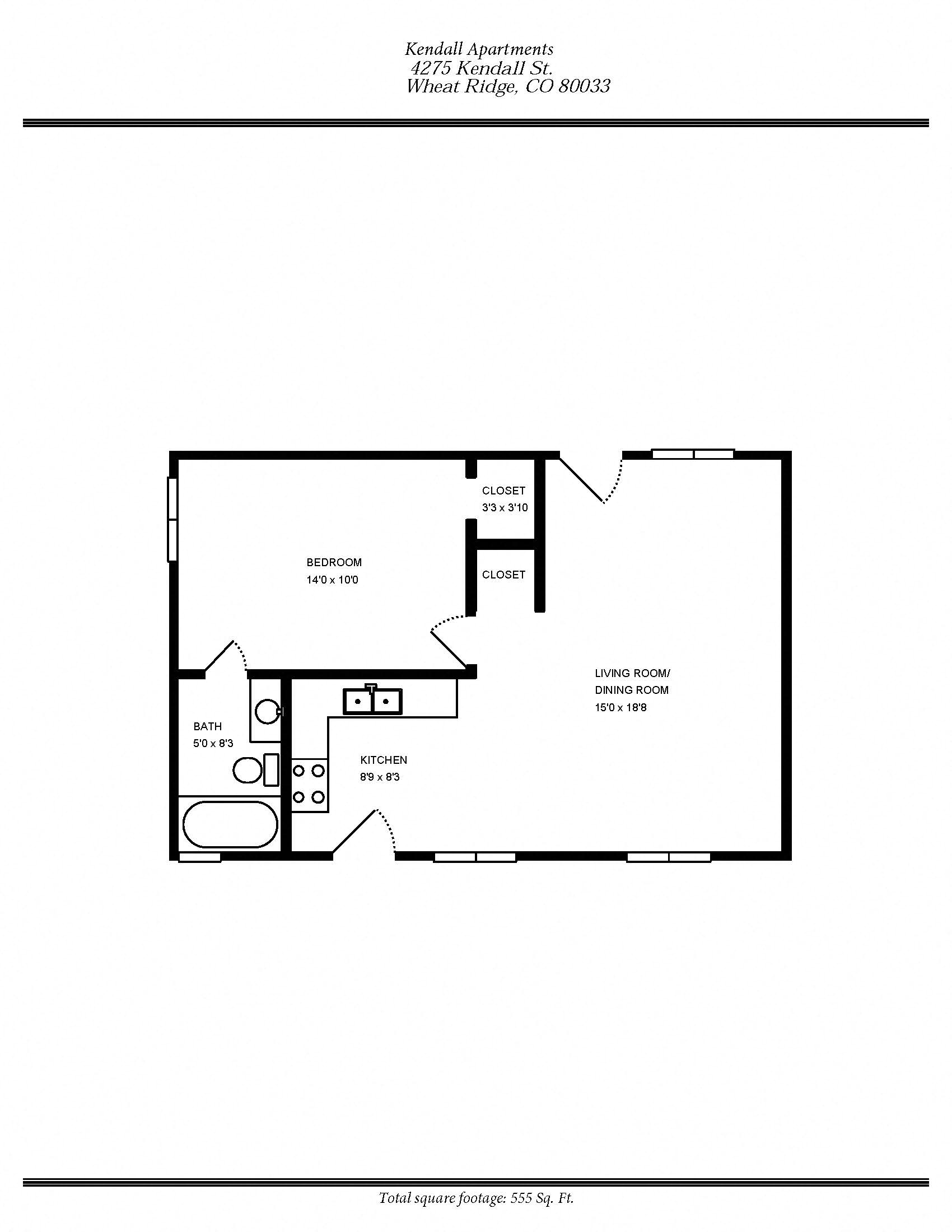 ONE BEDROOM- KENDALL