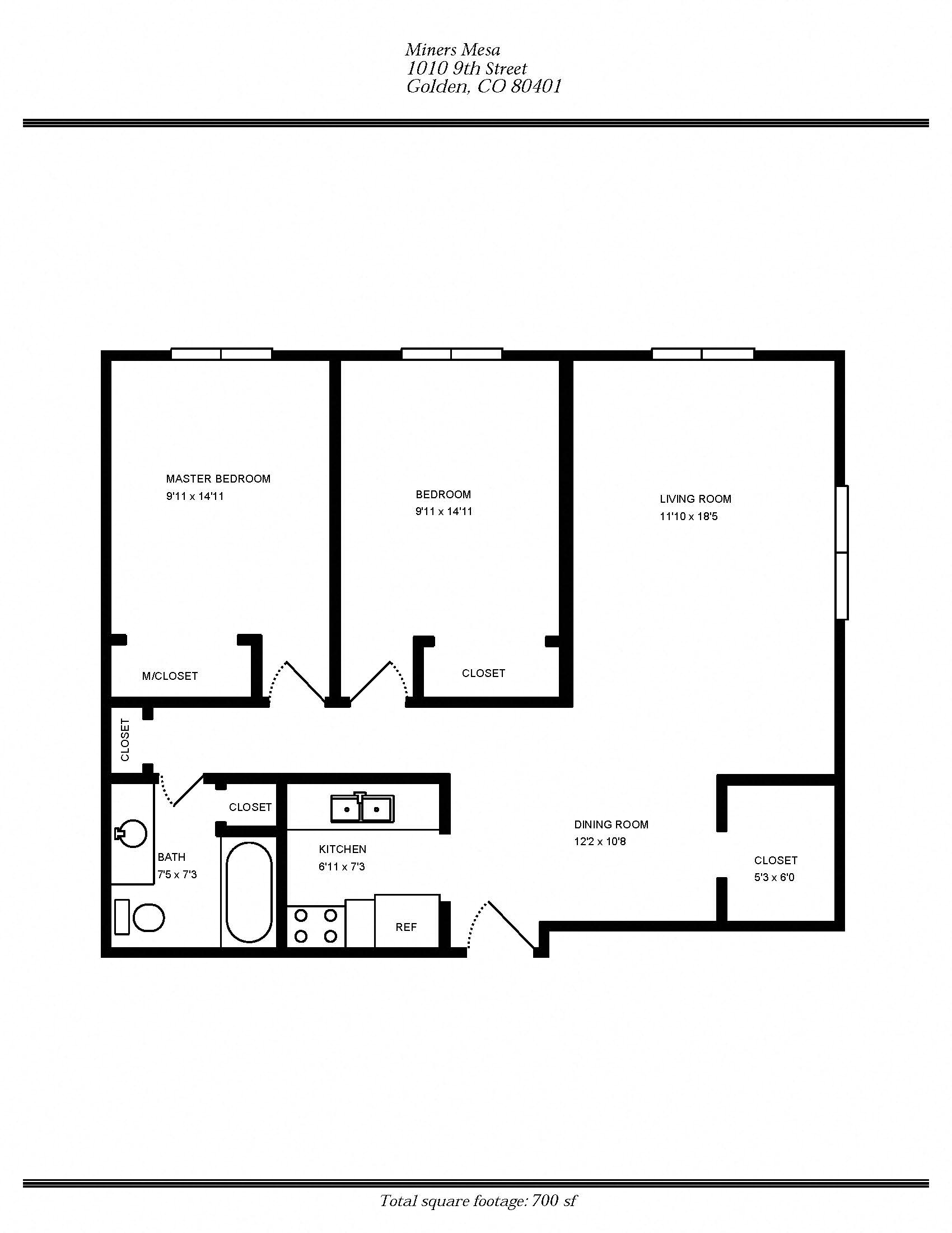 2 BEDROOM- Miners Mesa