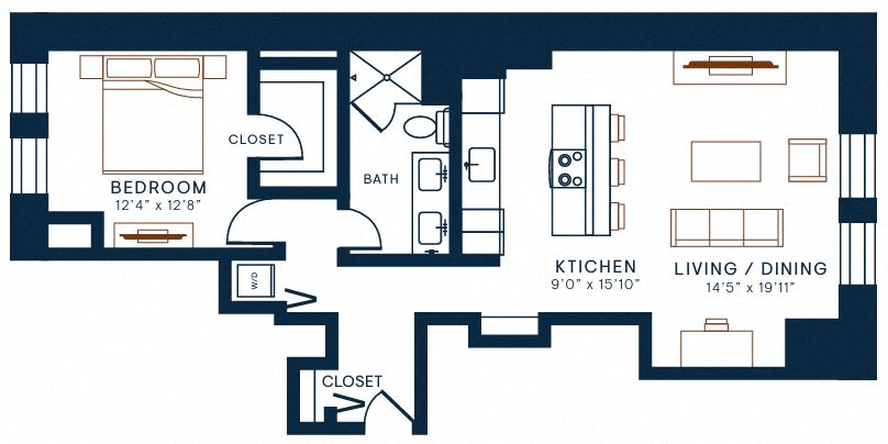 Belden Stratford | 1 Bedroom 1 Bath | 1104 Sq Ft  at The Belden Stratford, Chicago, IL