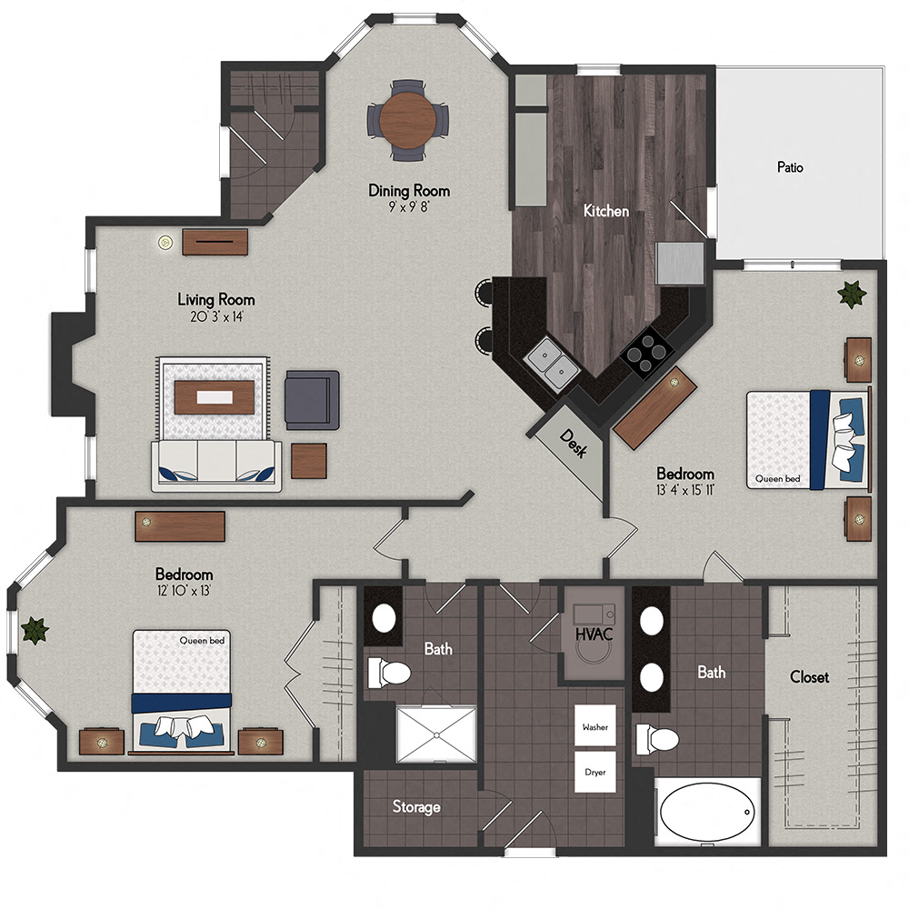 1250 S 157th St 1-2 Beds Apartment for Rent - Photo Gallery 32